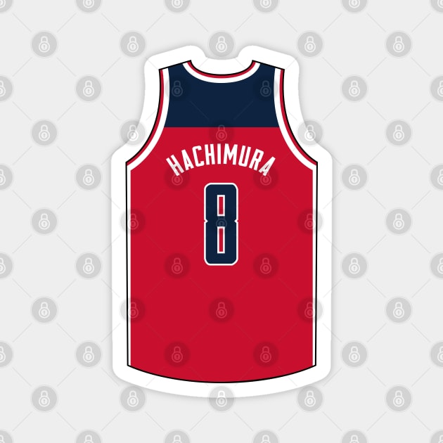 Rui Hachimura Washington Jersey Qiangy Magnet by qiangdade