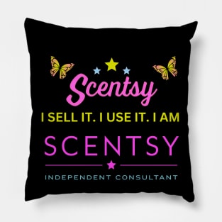 i sell it, i use it, i am scentsy independent consultant Pillow