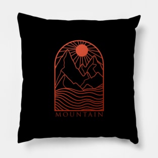 abstract mountain Pillow