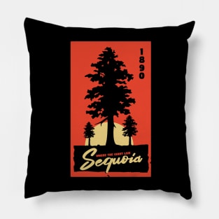 California Sequoia Trees National Park T-Shirt Pillow