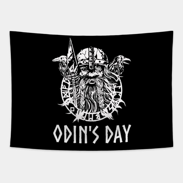 Norse Paganism - Viking Mythology - Wednesday - Odin's Day Tapestry by Styr Designs