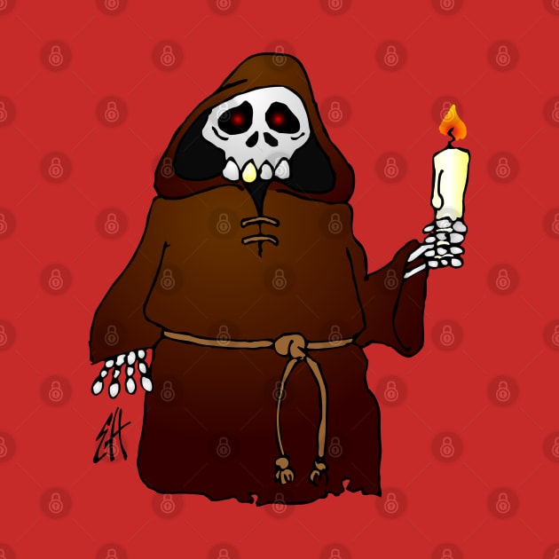 Skeleton monk by Cardvibes