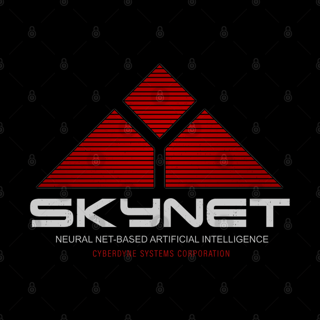 Skynet - Neural Net Based Artificial Intelligence - Vintage Logo by BodinStreet