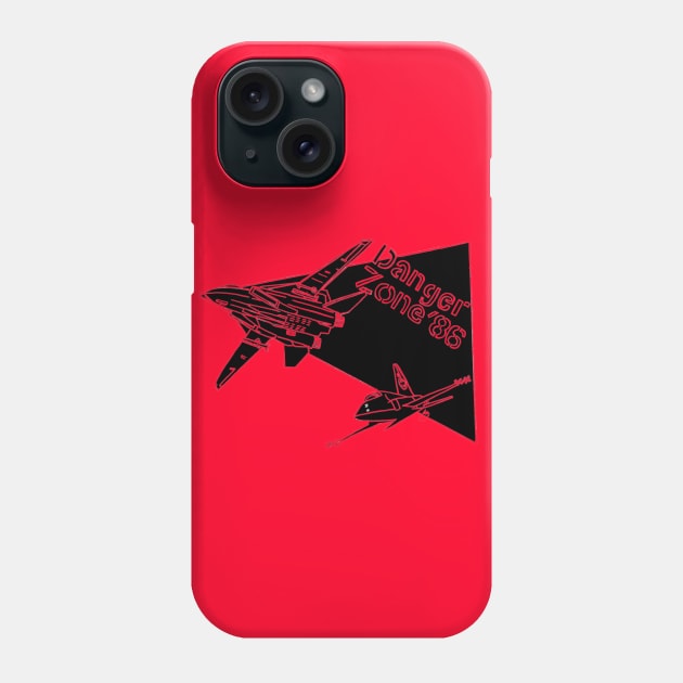 Danger Zone Top Gun 1986 Phone Case by Joseph Baker