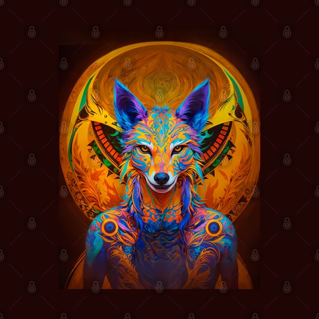 Coyote The Trickster (1) - Trippy Psychedelic Canis by TheThirdEye