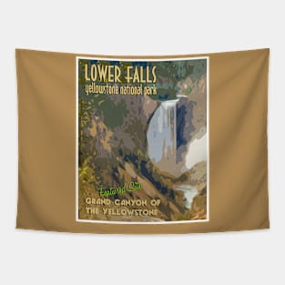 Lower Falls Retro Retro ravel Poster Tapestry