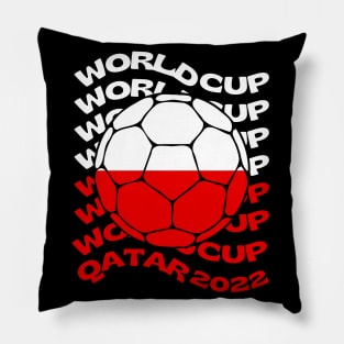 Poland Football Pillow