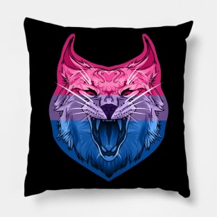 Caracal (Bisexual Pride Flag) Pillow