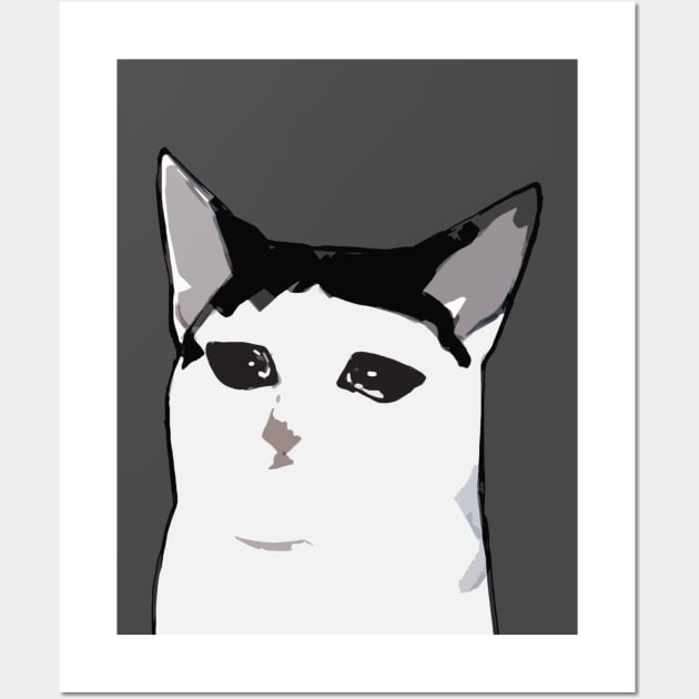 HD Pathetic Cat Meme Face | Poster