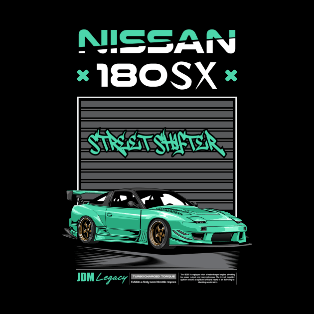 Iconic Nissan 180SX Car by milatees