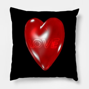 Love Red Heart BFF Pillow