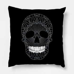 Skull and Mandala Pillow