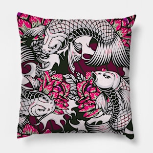 Japanese Goldfish Koi Fishes Carps Pattern.Japan Tradition. This design is for Japanese Koi Fishes Carps Lovers 2 Pillow