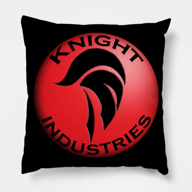 Knight Rider Knight Industries Pillow by DarkArtsStudios