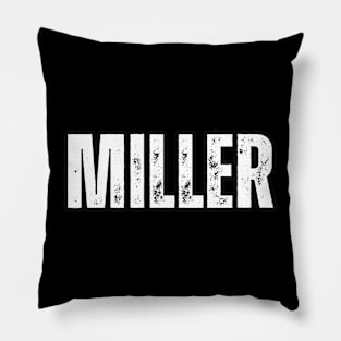 Miller Name Gift Birthday Holiday Anniversary Pillow