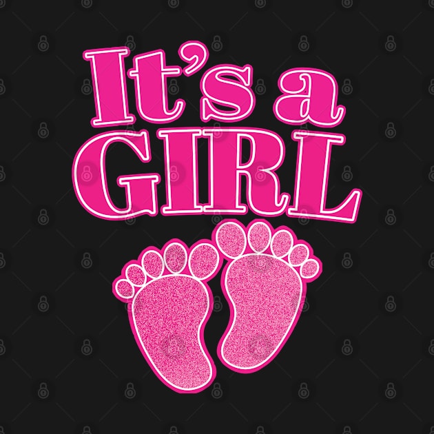 It's A Baby Girl - Cute Team Girl, Gender Reveal Party Gift For Men & Women by Art Like Wow Designs