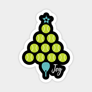 Padel Joy Christmas Tree Magnet