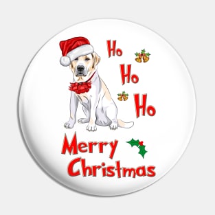 Ho Ho Ho Merry Christmas Labrador! For Labrador Retriever Dog Lovers! Pin