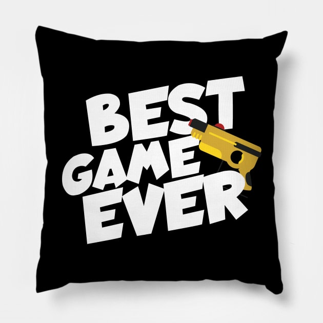 Lasertag best game ever Pillow by maxcode