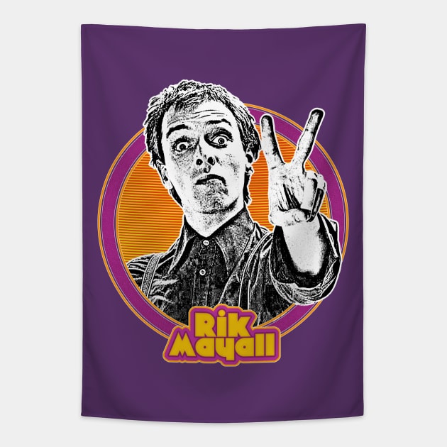 Rik Mayall // Retro Fan Design Tapestry by DankFutura