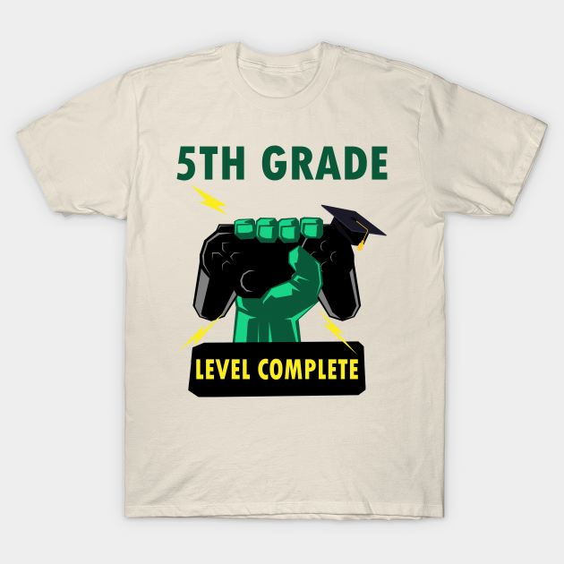 5th Grade Level Complete T Shirt Video Gamer Graduation T Shirt Clothing Shoes Accessories Com Clothing