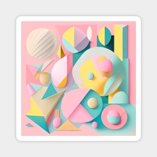 Abstract in pastel colors. 1. Magnet