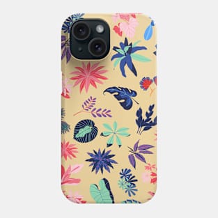 Beautiful multicolored vegetal leafs Phone Case