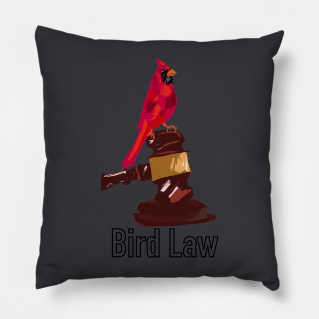 Bird law Pillow by Charlie77