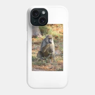 Yellow Baboon Eating Phone Case