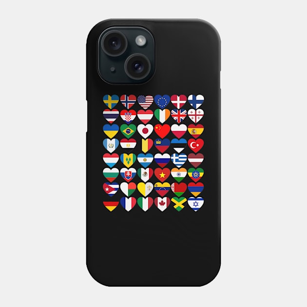 Flags of Countries International Day Of Peace Phone Case by everetto