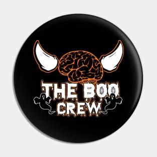 Halloween The Boo Crew Scary Ghost Pin