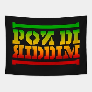 Pon Di Riddim Rasta Colors Reggae Tapestry