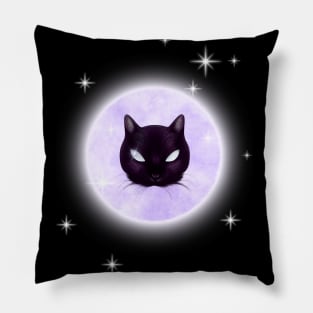 Starry Moon Kitty Pillow