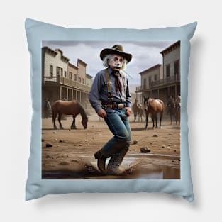 Wild Wild West Albert Einstein Pillow