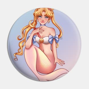 Moon Mermaid Pin