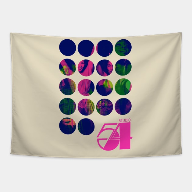 Studio 54 graphic print Tapestry by HAPPY TRIP PRESS