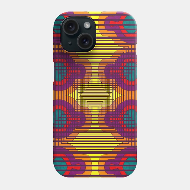 Triped Tube Phone Case by Terran Textures 