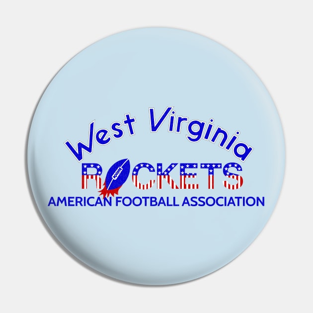 Defunct West Virginia (Charleston) Rockets AFA Football 1983 Pin by LocalZonly