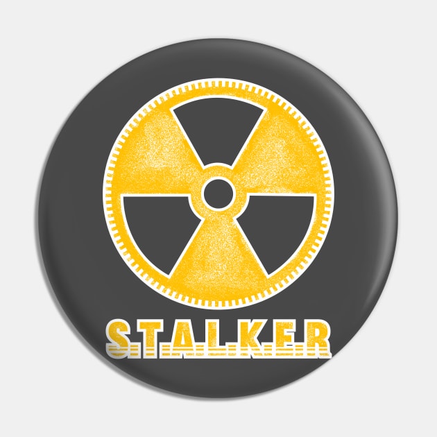 S.T.A.L.K.E.R - vintage style radioactive symbol Pin by GrumpyOwl