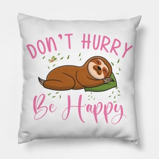 Cute Sloth Lazy Office Worker Working Sloth Statement Chill Pillow