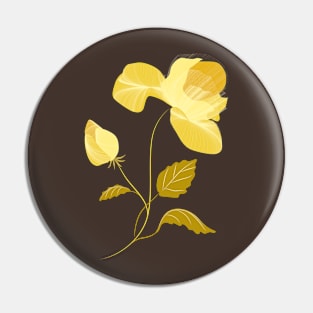 Yellow air rose Pin