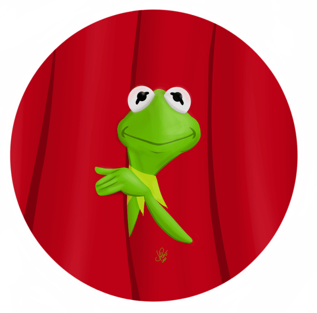 Showtime for Kermit Kids T-Shirt by UzzyWorks