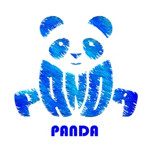 PANDA Logo Font T-Shirt