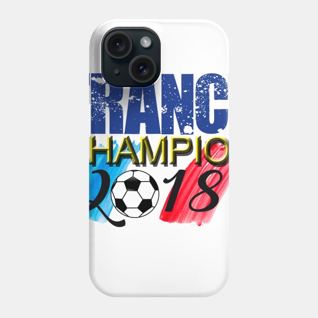 France Champion Soccer 2018 Phone Case by albaley