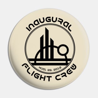 Inaugural Flight Crew, East - Black Pin