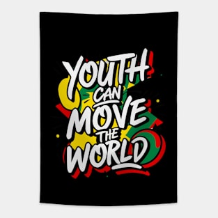 Youth Can Move the World - Baha'i Faith Tapestry