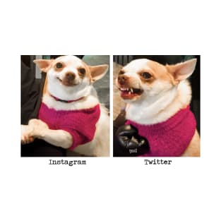 How you Act on Instagram vs. How you Act on Twitter T-Shirt