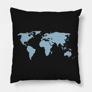 World Map Pillow