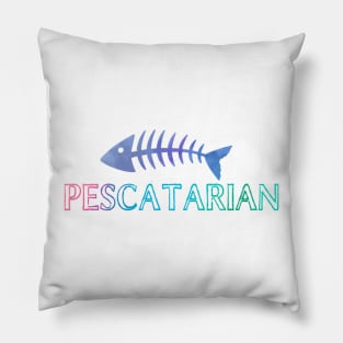 Pescatarian Fish Eater Vegetarian Pillow