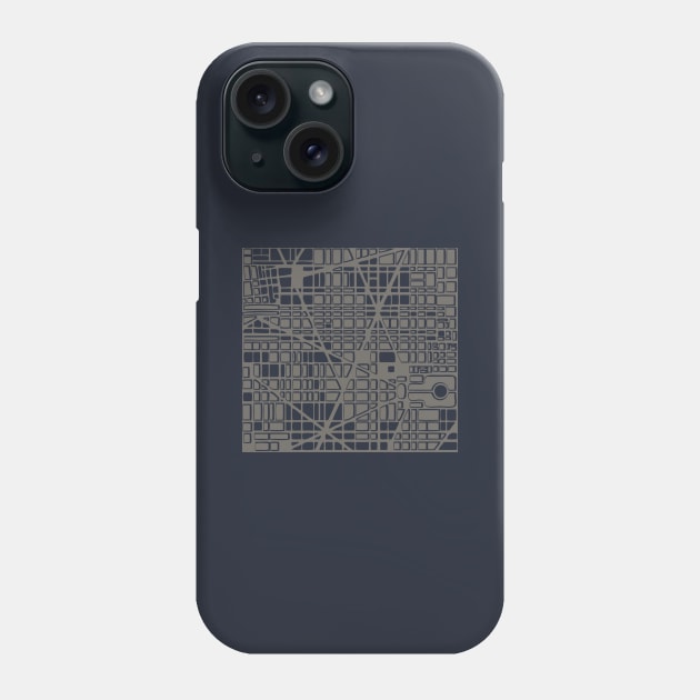 Large city map Phone Case by Alexzel